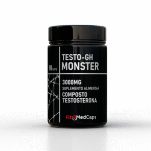 Testo-GH Monster 3000mg - Aumento de Testosterona, Força e Hipertrofia Muscular
